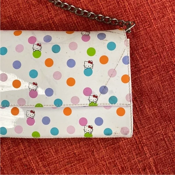 RARE Y2K Runway HEATHERETTE x HELLO KITTY Clutch Purse Bag - Picture 14 of 16